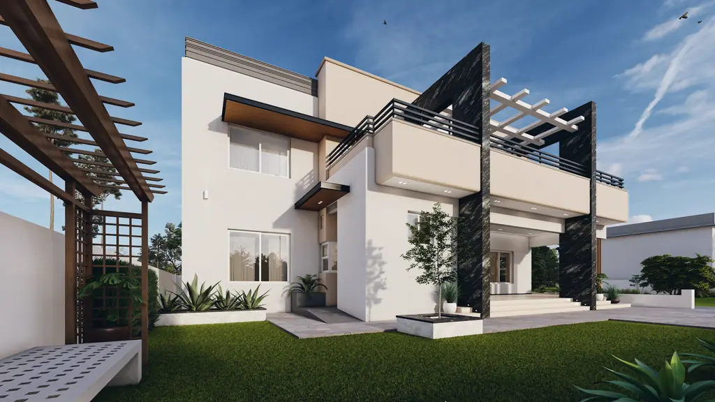 Rendu 3D d'une maison familiale